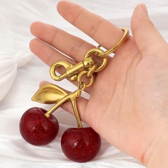 🖤 5/$25 CHERRY CHIC | Bag Charm | Keychain (Brand New!) 🍒 - Picture 7 of 10